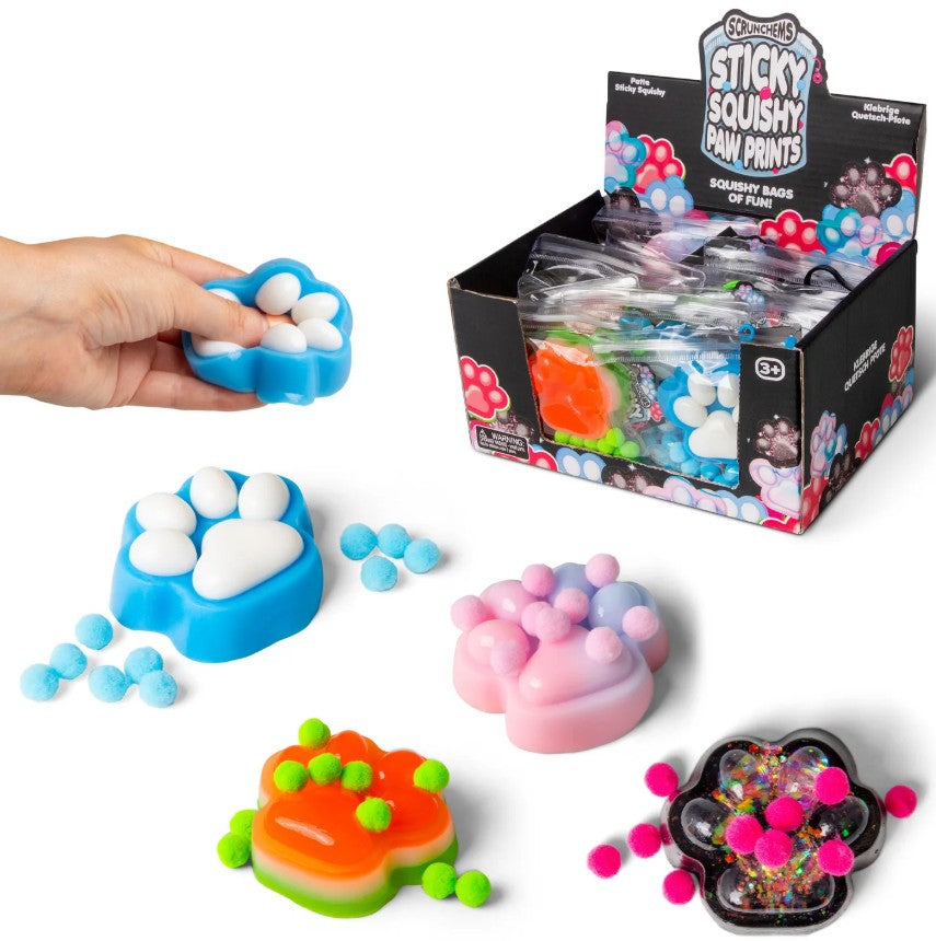 Scrunchems Sticky Squishy Paw Prints
