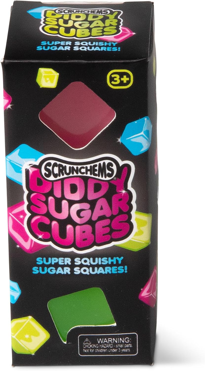 Scrunchems Mini Sugar Cubes super-squishy sugar square packaging