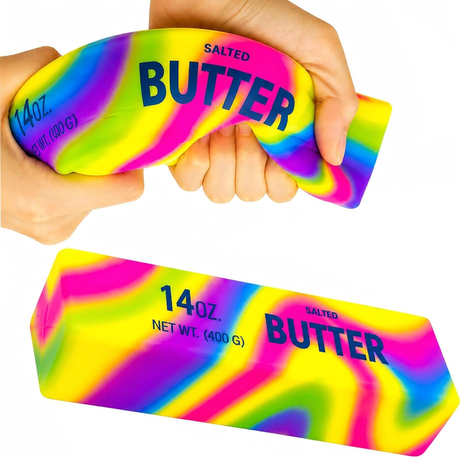 Salted Butter Large RAINBOW Slow Rising Squishy Toy 22cm