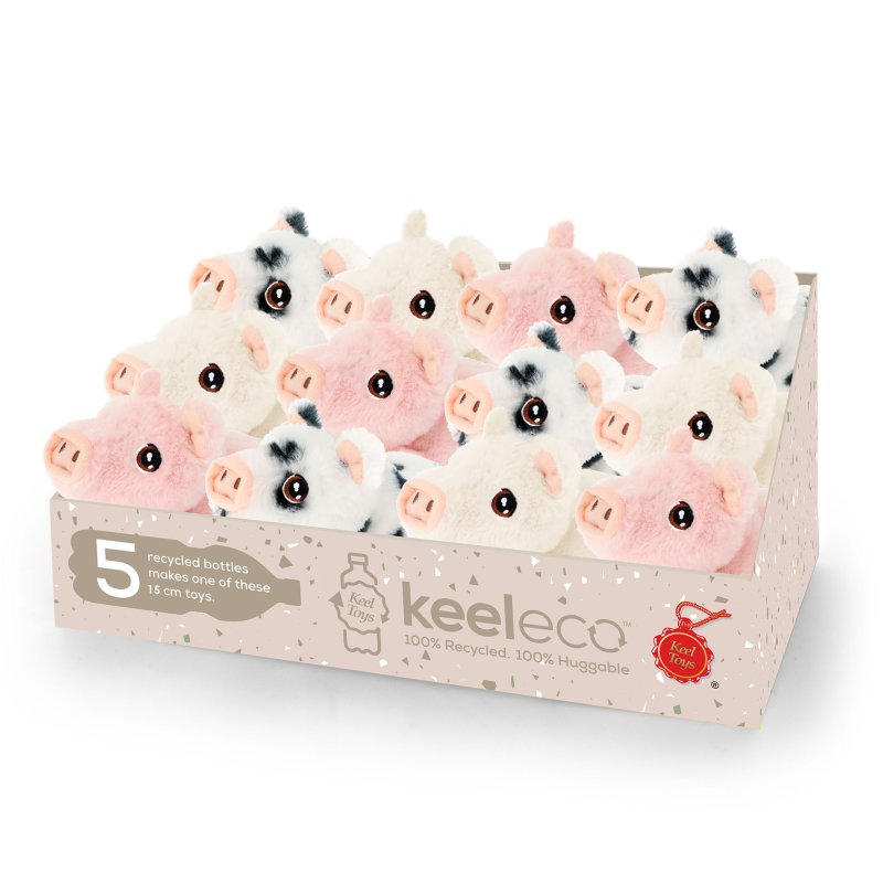 Keeleco Pigs With Sound 3 Asstd 15cm
