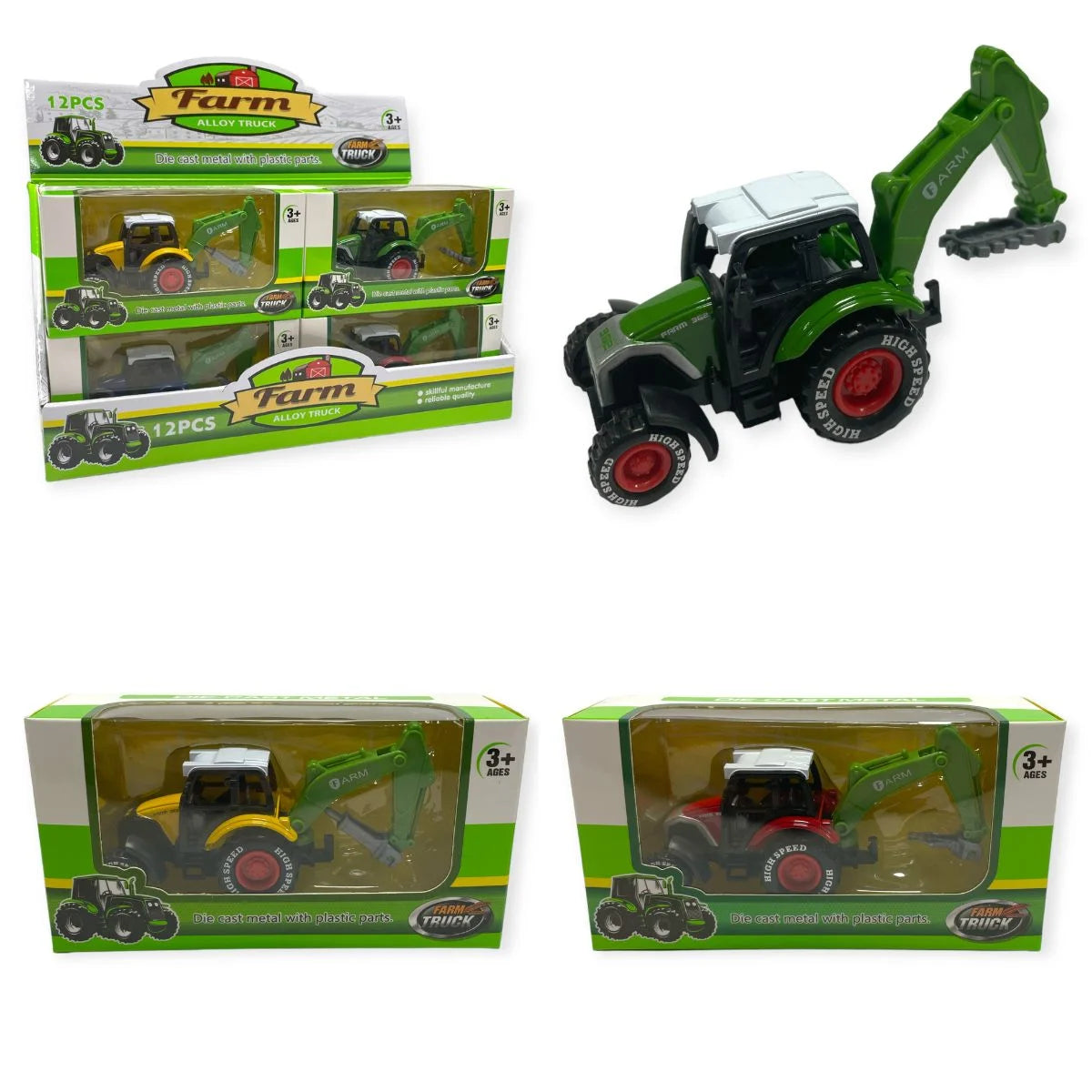 Die Cast Tractor & Digger Arm