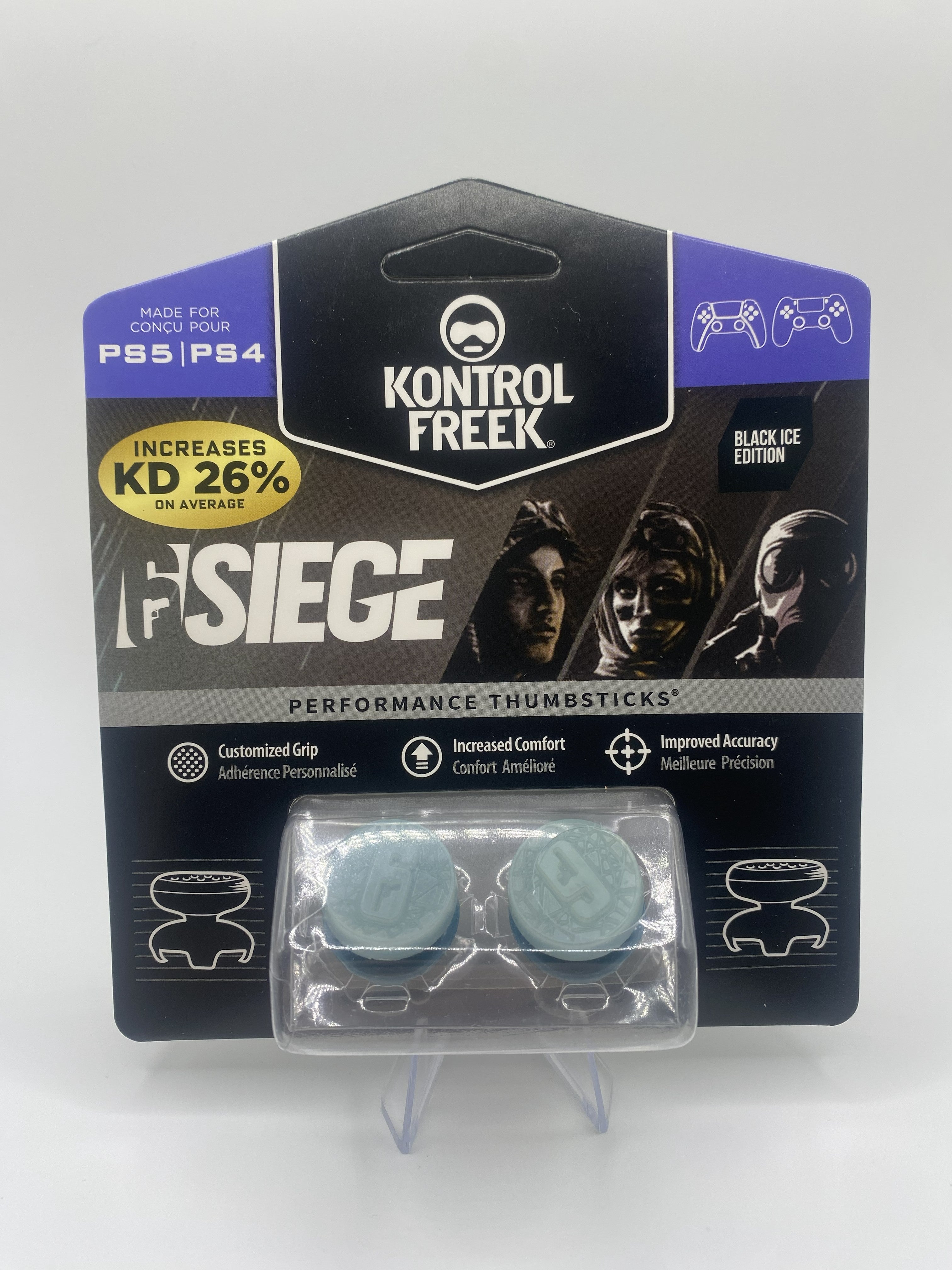 KontrolFreek R6 Siege Black Ice Edition Performance Thumbsticks (PS5/PS4)