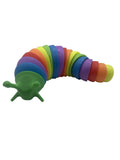 Rainbow Slug Fidget Toy – Flexible Sensory Slug