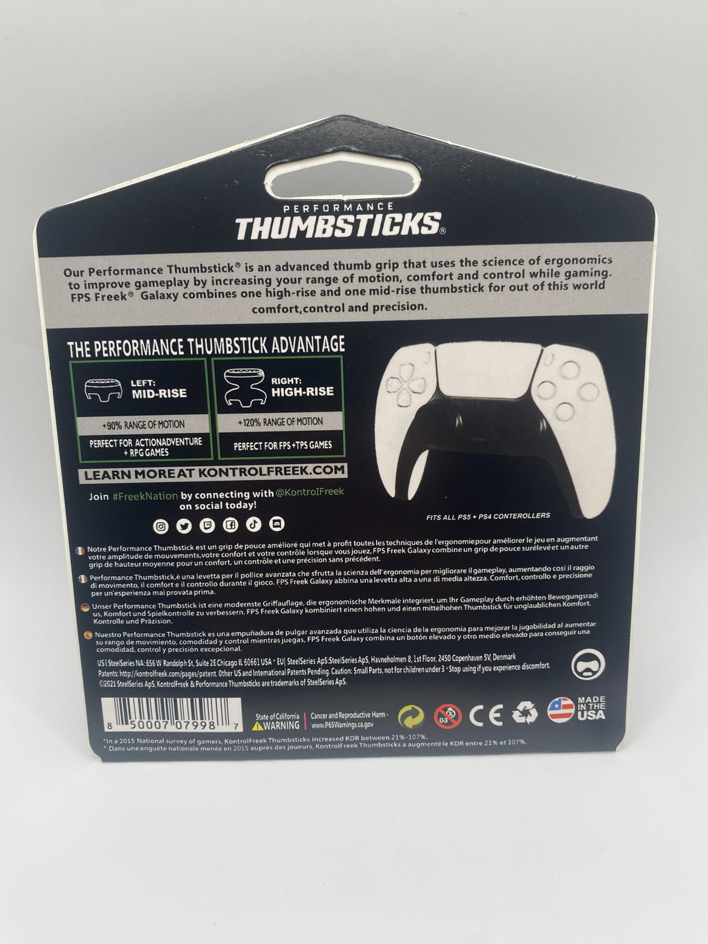 KontrolFreek FPS Freek Galaxy Performance Thumbsticks – Black (PS5/PS4)