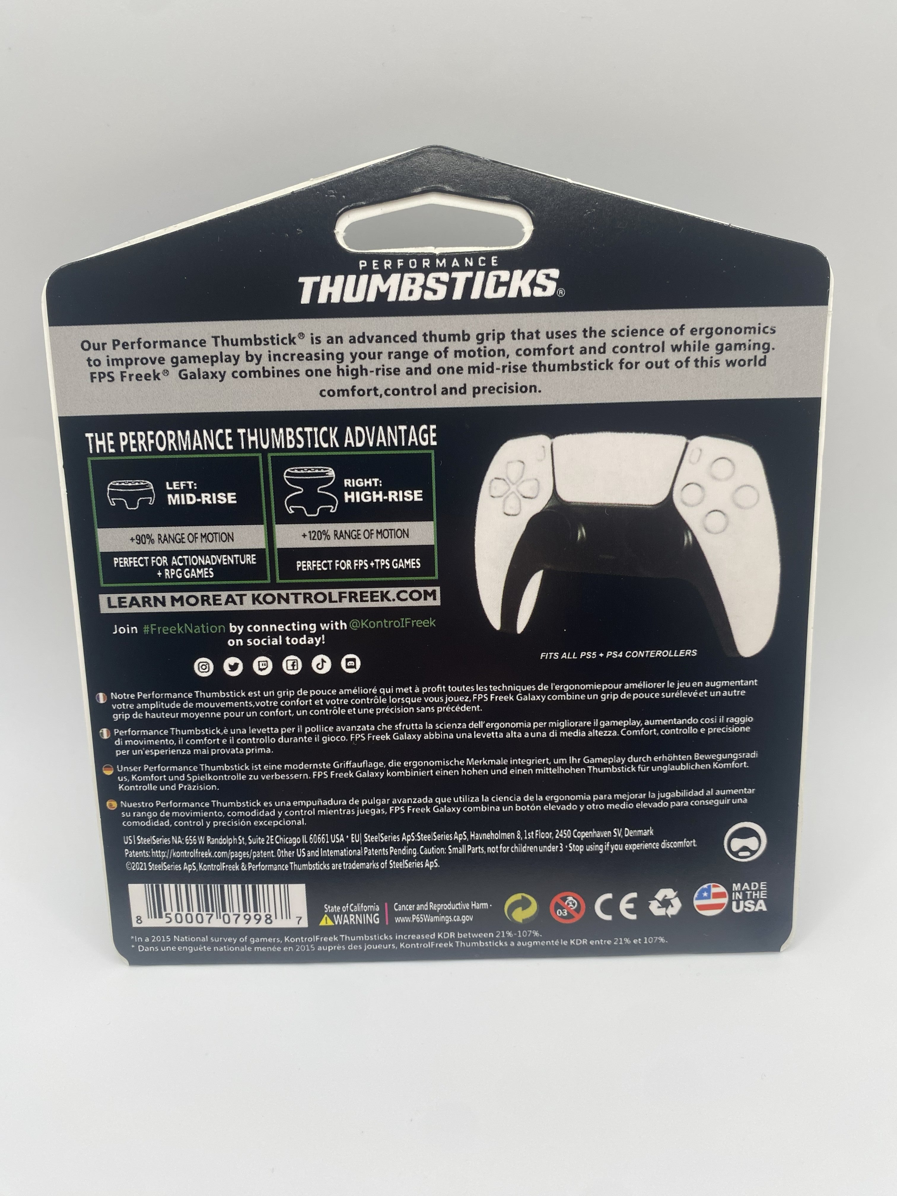 KontrolFreek FPS Freek Galaxy Performance Thumbsticks – Black (PS5/PS4)