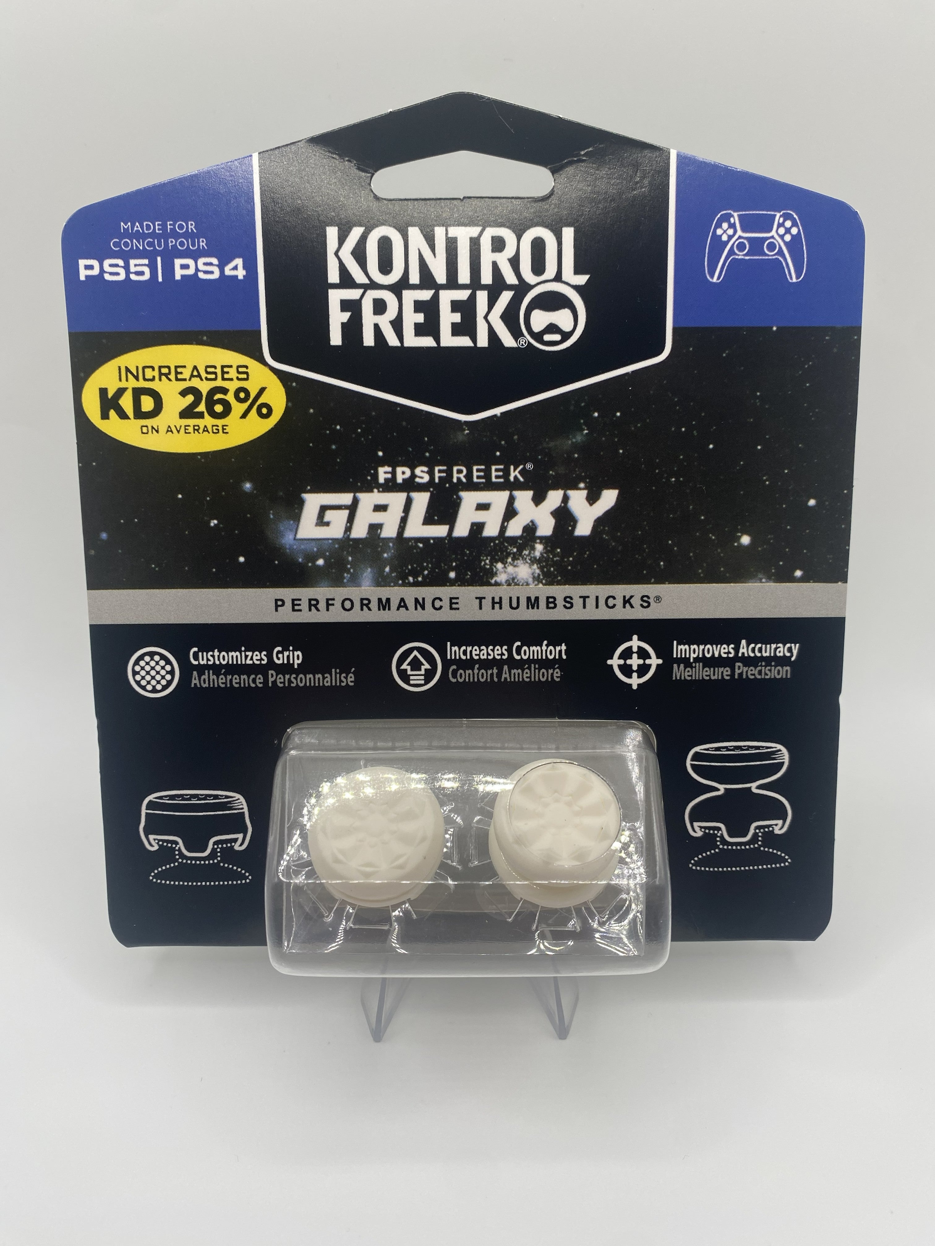 KontrolFreek FPS Freek Galaxy Performance Thumbsticks – White (PS5/PS4)