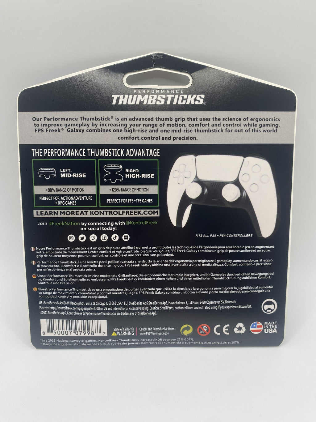 KontrolFreek FPS Freek Galaxy Performance Thumbsticks – White (PS5/PS4)