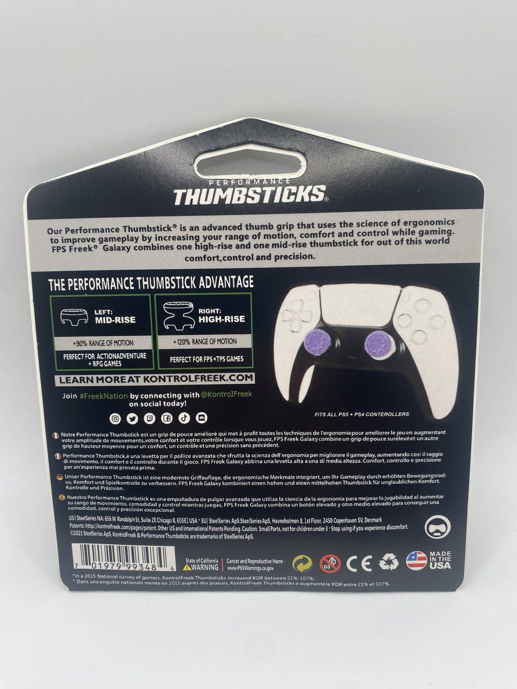 KontrolFreek FPS Freek Galaxy Performance Thumbsticks – Purple (PS5/PS4)