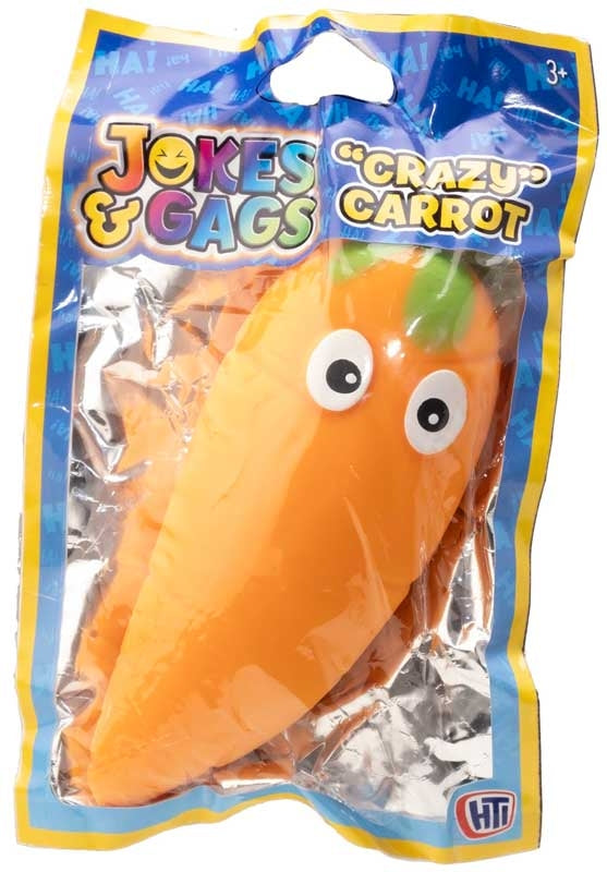 Squash Mob Crazy Carrot Stretchy Toy