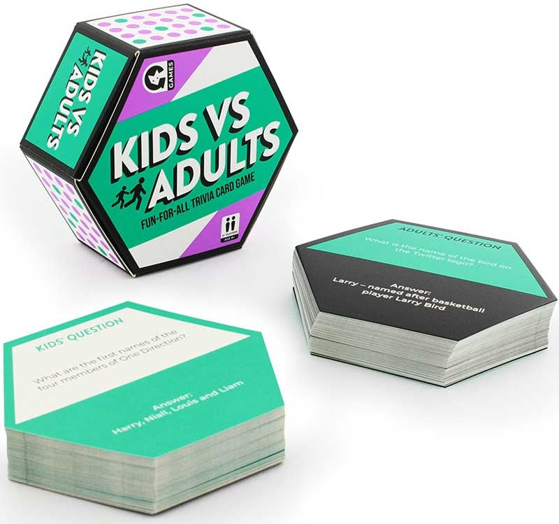 Kids vs Adults Trivia Card Game