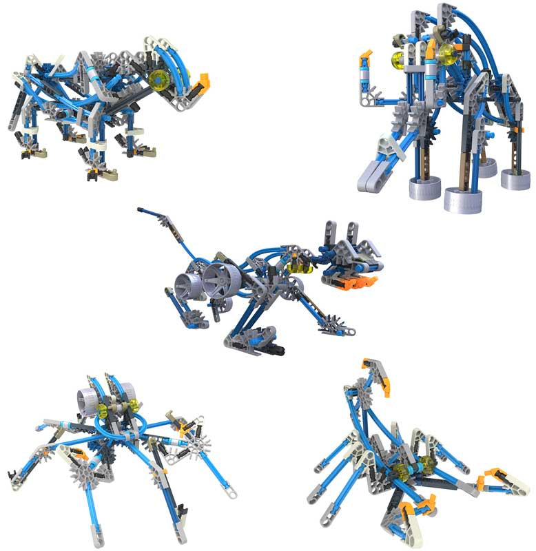 Additional K’NEX Cyborg Creatures construction models