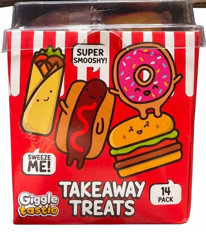 Giggletastic Takeaway Treats Squishy 14 Pack