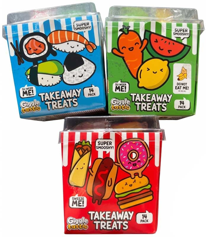 Giggletastic Takeaway Treats Squishy 14 Pack